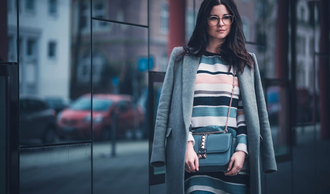 klein gestreift Zara über home jeans schlag Valentino fashion blog München