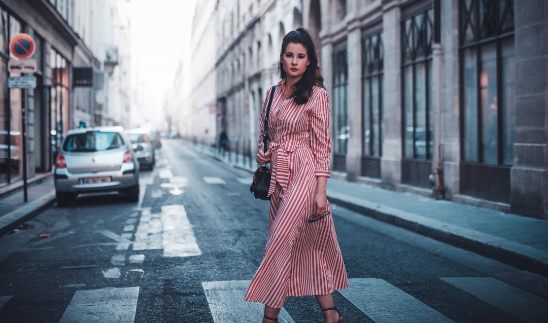 paris hemdkleid rot weiß gestreift fashion blog münchen
